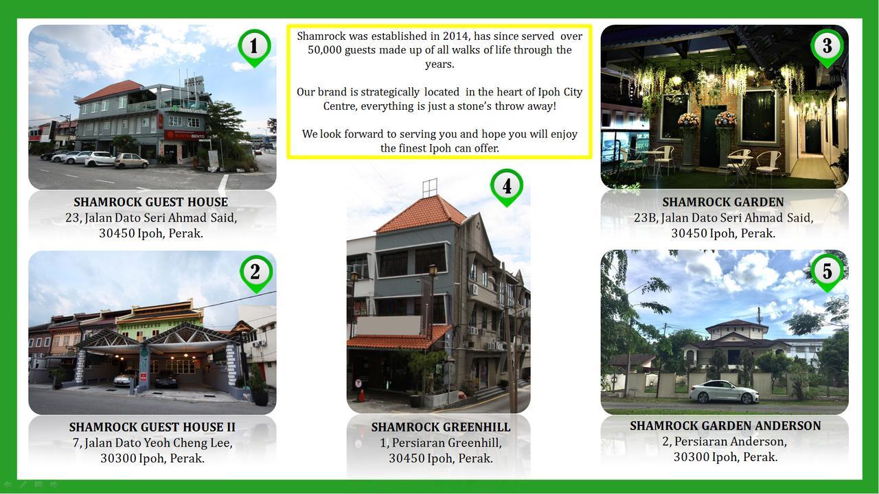 Shamrock Guest House II Ipoh Exteriör bild
